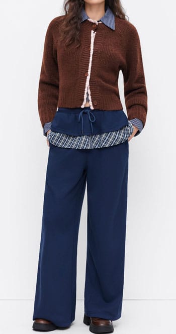 Skirt over pants by Cider