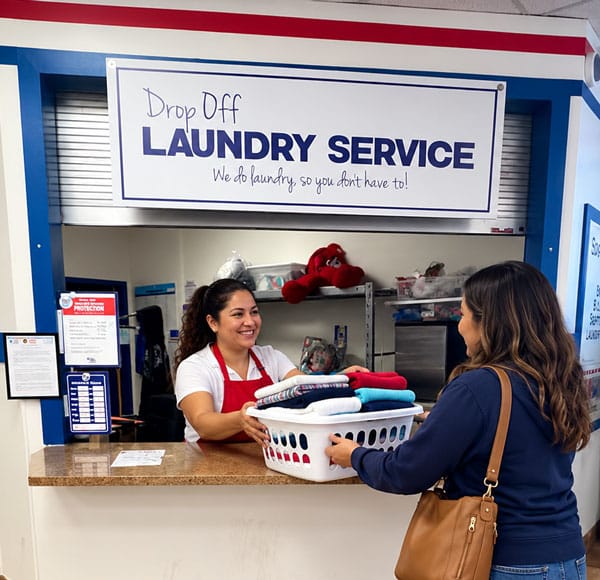 Drop Off Laundry Service Customer at Reading 1