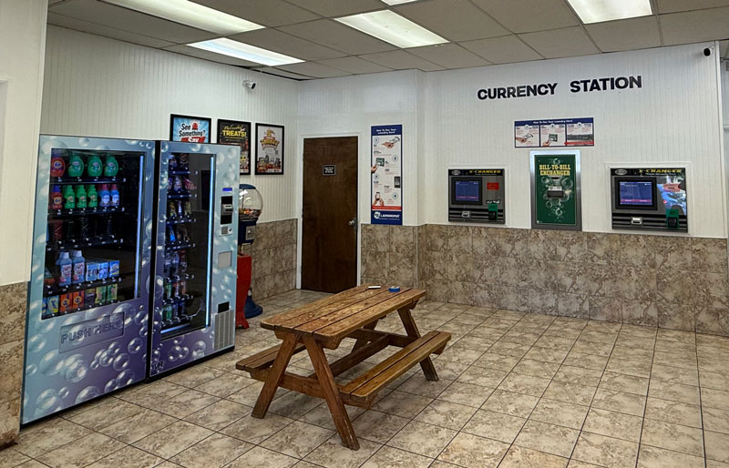 SuperSuds Woodbridge, VA Currency and vending area